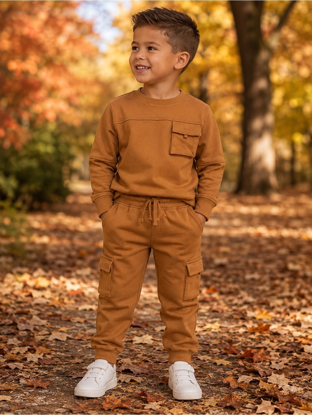 Cat & Jack Tan Cargo Jogger set for Kids